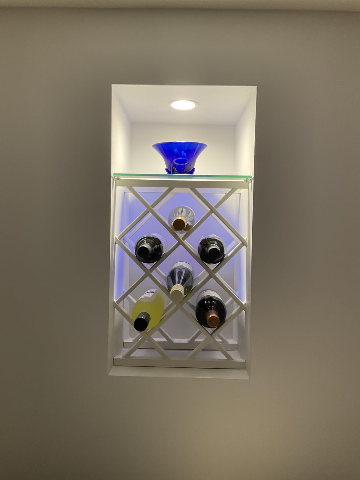 18-Bottle Trimmable Wine Rack Lattice Panel Inserts in Unfinished Solid North American Red Oak customer photo 2