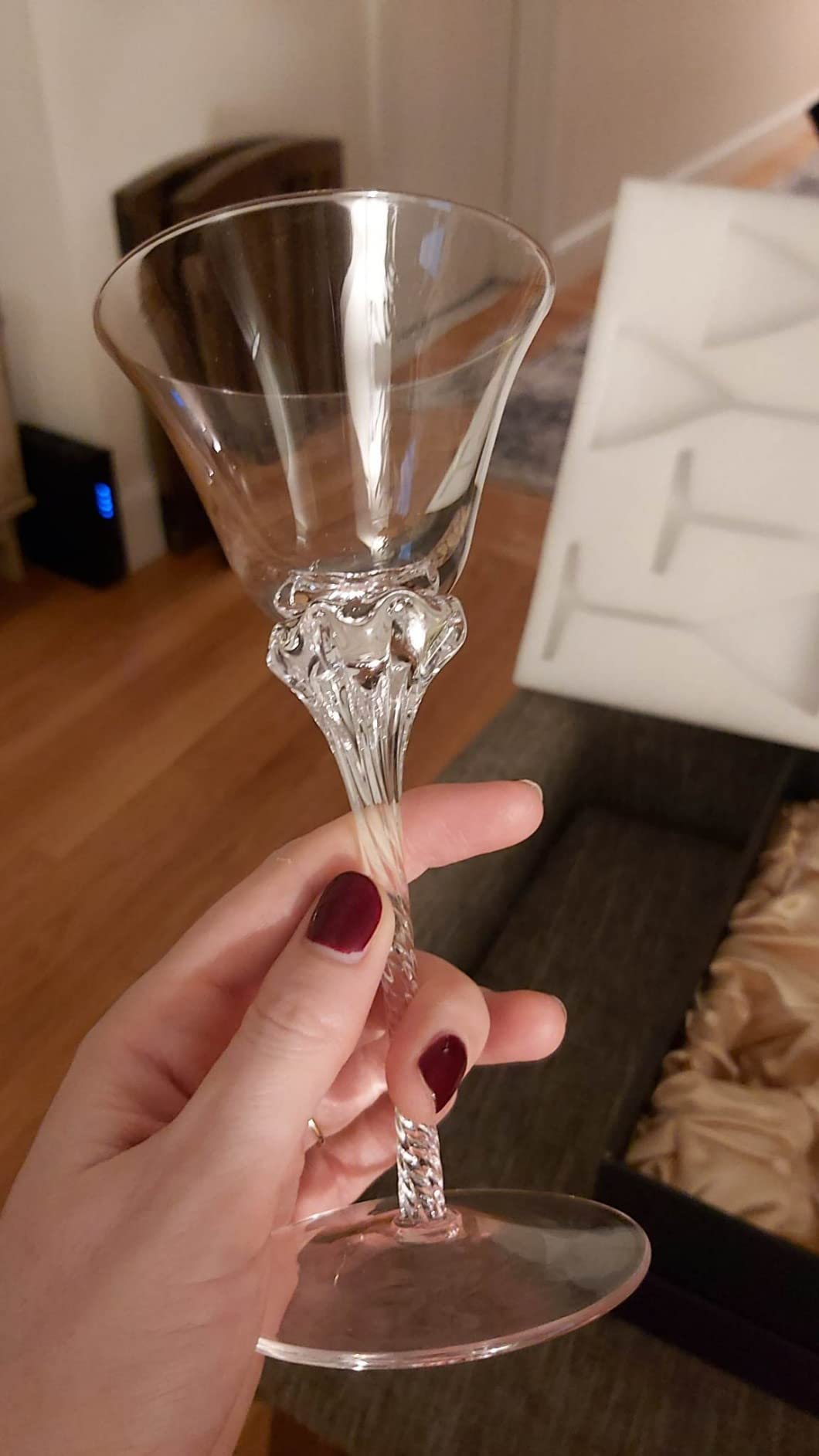 Crystal Sherry, Sweet Port and Dessert Wine Glasses | Set of 4 | 3.7 oz Small Schooner Sippers for Cordials and Liqueur | Long Stem Glassware for Aperitif, Digestive, After Dinner Drinks customer photo 2
