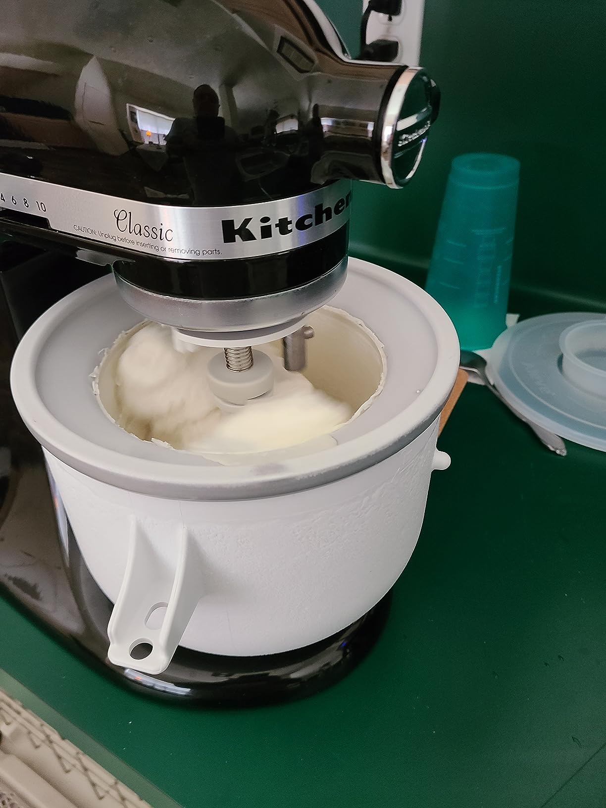 Ice Cream Maker Attachment for Kitchenaid Stand Mixer, 2-Quart Frozen Yogurt - Ice Cream & Sorbet Gelato Maker, Fits 4.5 qt and Larger Mixers (Not Fit Artisan Mini 3.5Qt Mixer) customer photo 2