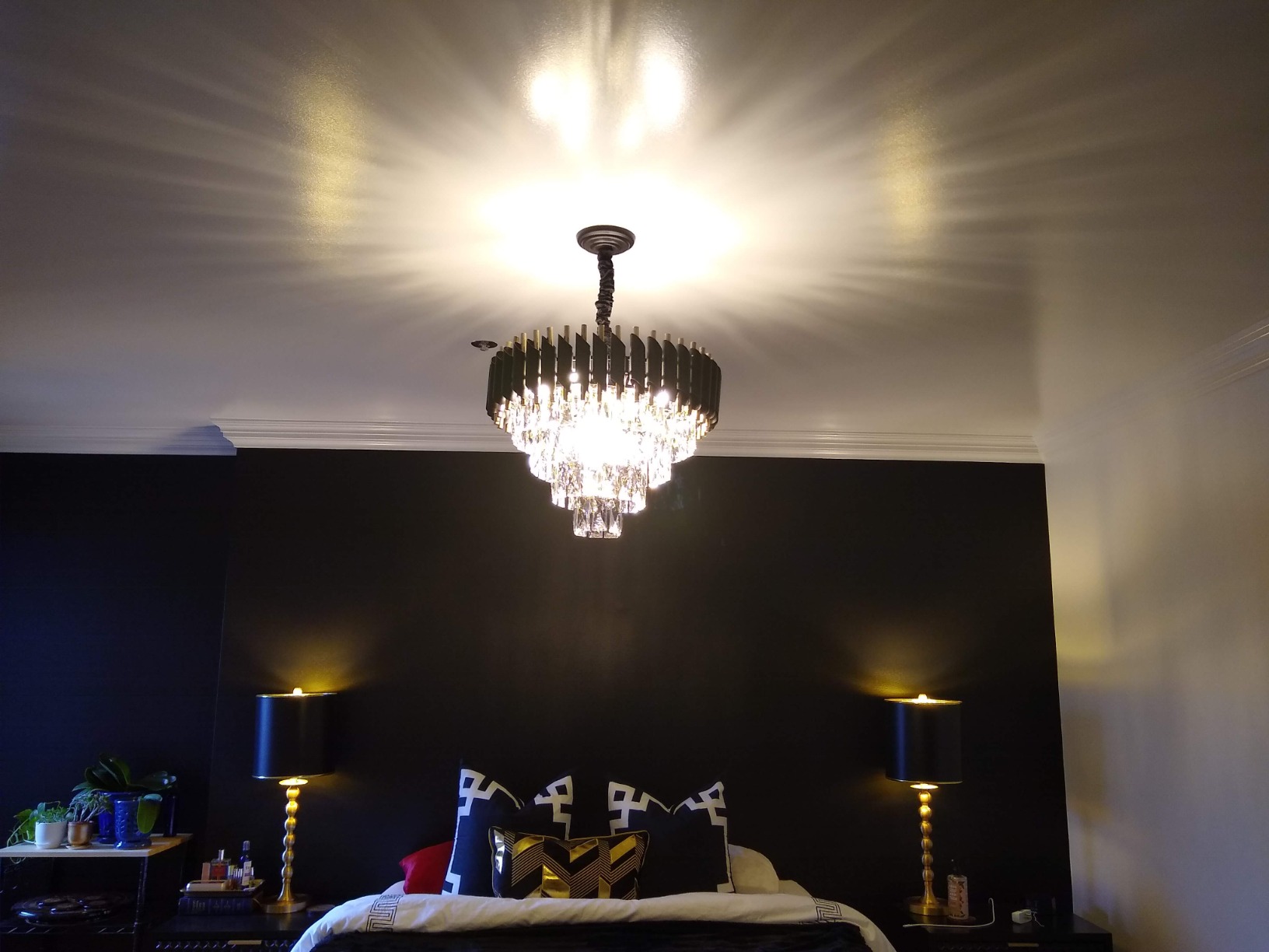 Modern Crystal Chandelier Gold, 24
