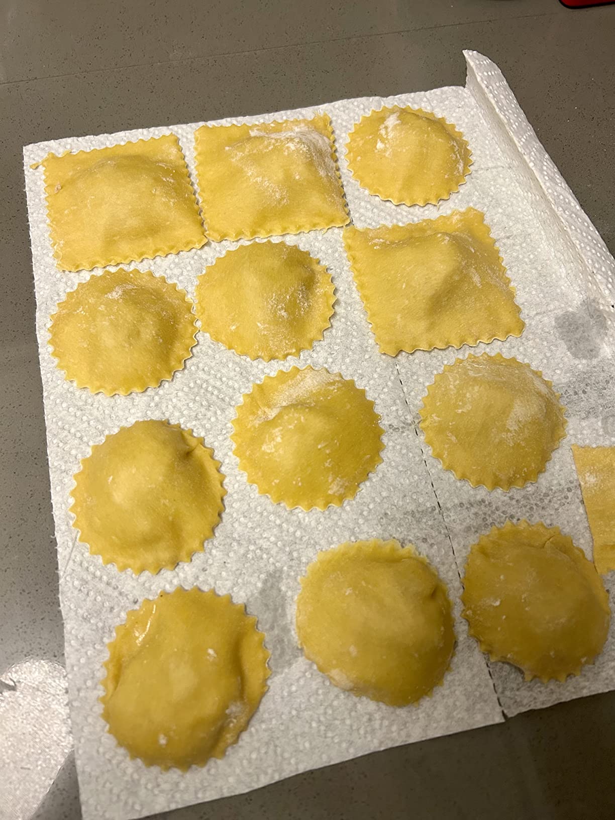 TACGEA Ravioli Stamp Maker Cutter with Pasta Cutter Wheel (Set of 4) | Ravioli Mold with Wooden Handle and Fluted Edge, for Pasta, Dumplings, Lasagna, Pierogi customer photo 2