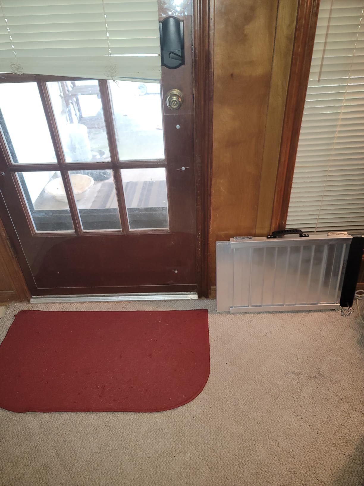 FACHNUO 10FT Portable Wheelchair Ramp for Home Steps, with Support Legs | 800LBS Capacity, Easy Storage, No Set Up, with Handle, Stable & Sturdy Aluminum Ramps for Electric Chairs/Doorways, Non-slip customer photo 2