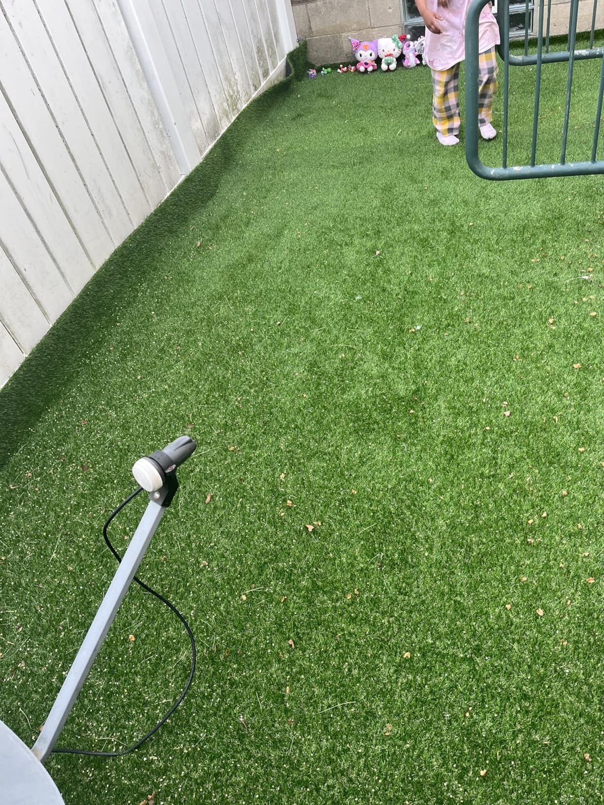 Heyroll Artificial Turf Grass Indoor Outdoor 7 ft x 15 ft, 0.8 inch Realistic Synthetic Fake Grass, Artificial Lawn Rug Dog Pets Mat, Turf Carpet for Patio Landscape Backyard, Custom Size customer photo 2