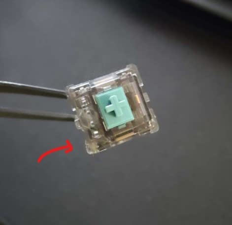 DUROCK T1 Tactile Keyboard Switches, 5 Pins Tactile Switch 67g Gold Plated Spring Heavy Tactility Key Switches Pre-Lubed (DUROCK Clear T1, 110pcs) customer photo 1