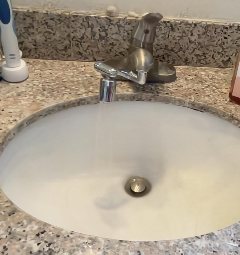 Patented CECEFIN Swivel Faucet Extender Sink Aerator NSF/ANSI 372 Standard | Bathroom/Kitchen Tap Extension Lead-free, 1440 Rotatable 2-Mode Water Splash Spray Attachment, Multifunctional Robotic Arm customer photo 1