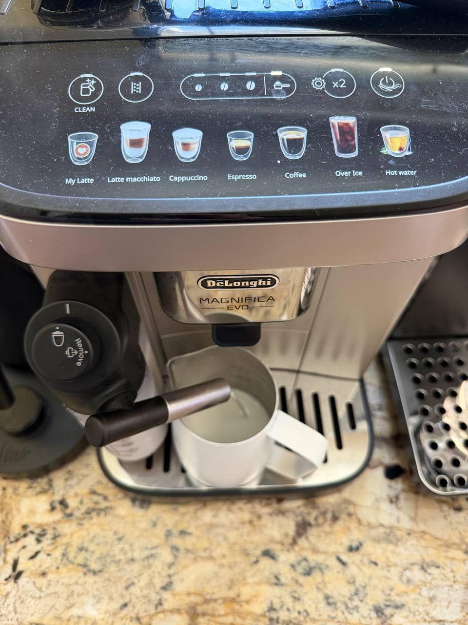 De'Longhi Magnifica Evo Automatic Espresso Machine, Milk Frother, Silver | #1 Worldwide Espresso Machine Maker, 7 One-Touch Recipes, Frother, Built-In Grinder, Craft Personalized Signature Drink customer photo 1