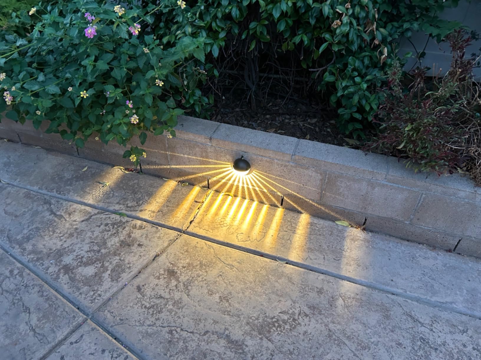 LEONLITE 6-Pack 3000K Unique Rays LED Deck Lights Outdoor Bronze | 12V Low Voltage, Landscape Step Railing Fence Light, Warm White, IP65, Landscape Deck Light for Backyard, Aluminum customer photo 2