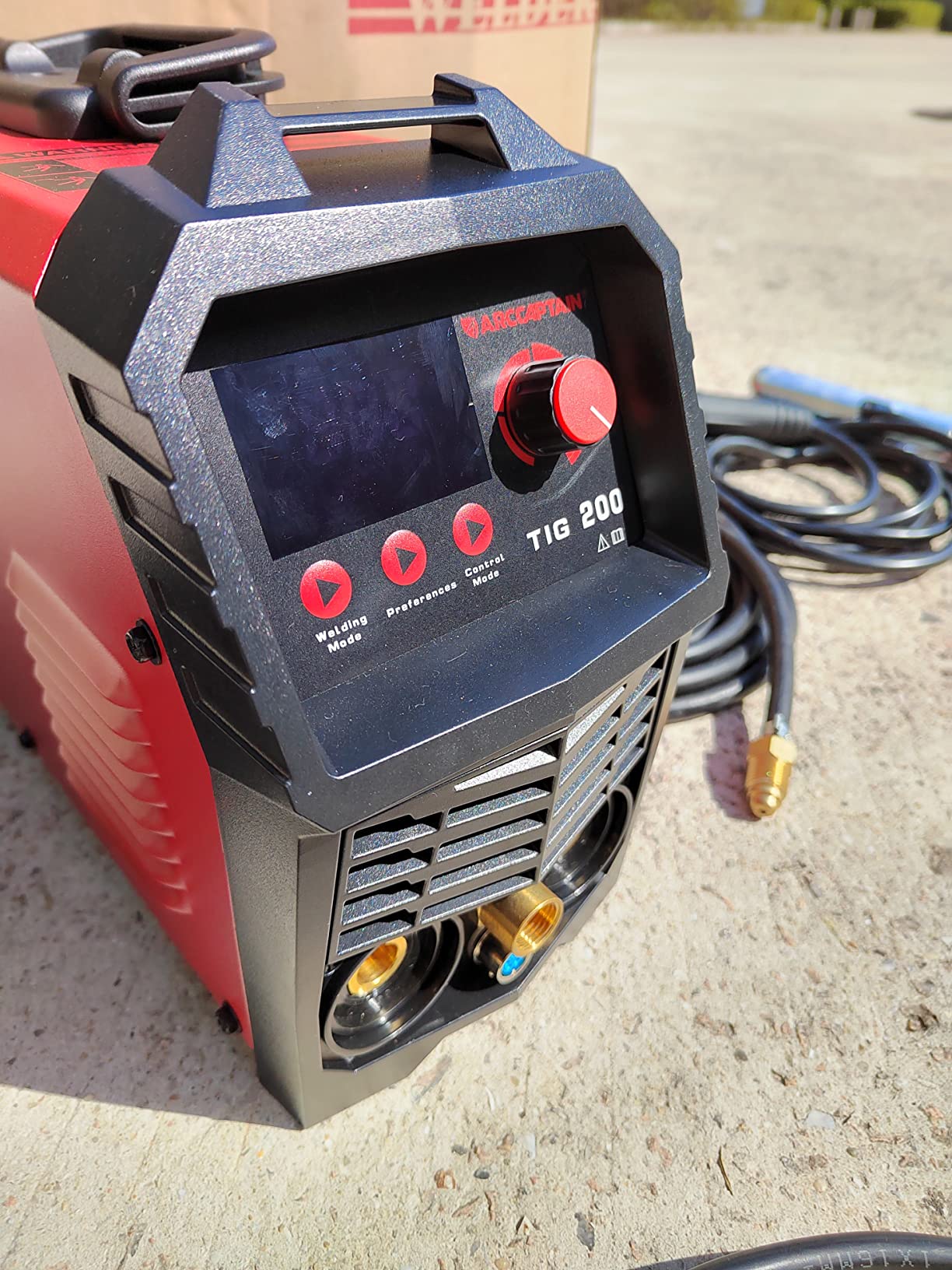 ARCCAPTAIN 200A TIG Welder, 110V/220V TIG/Stick 2 IN 1 Welding Machine | High Frequency DC TIG, 2T/4T Function / LED Digital Display / Includes Tungsten Electrode / Dual Voltage / TIG200 customer photo 1