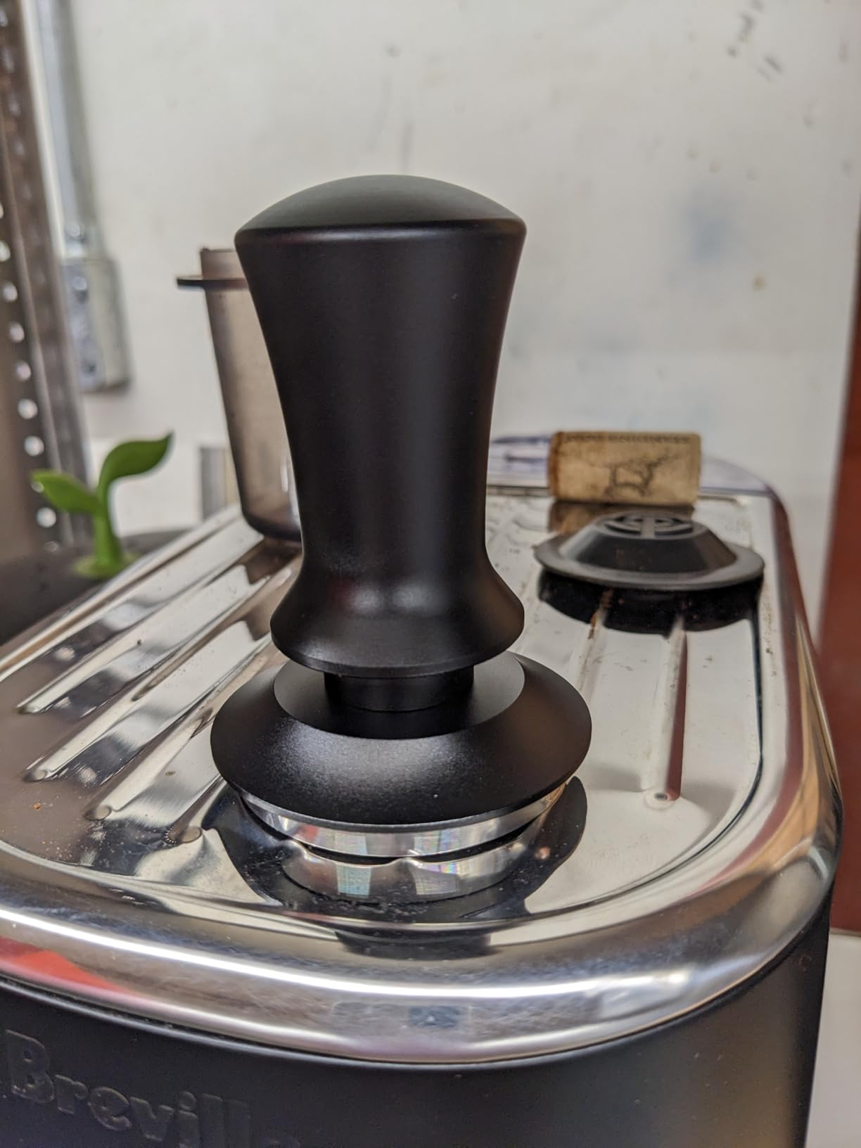 K COOL Coffee Tamper, Espresso Tamper, Premium Barista Tamper with Calibrated Spring, 100% Flat Stainless Steel Base Tamper for Espresso Coffee Machine (51mm, Black) customer photo 2