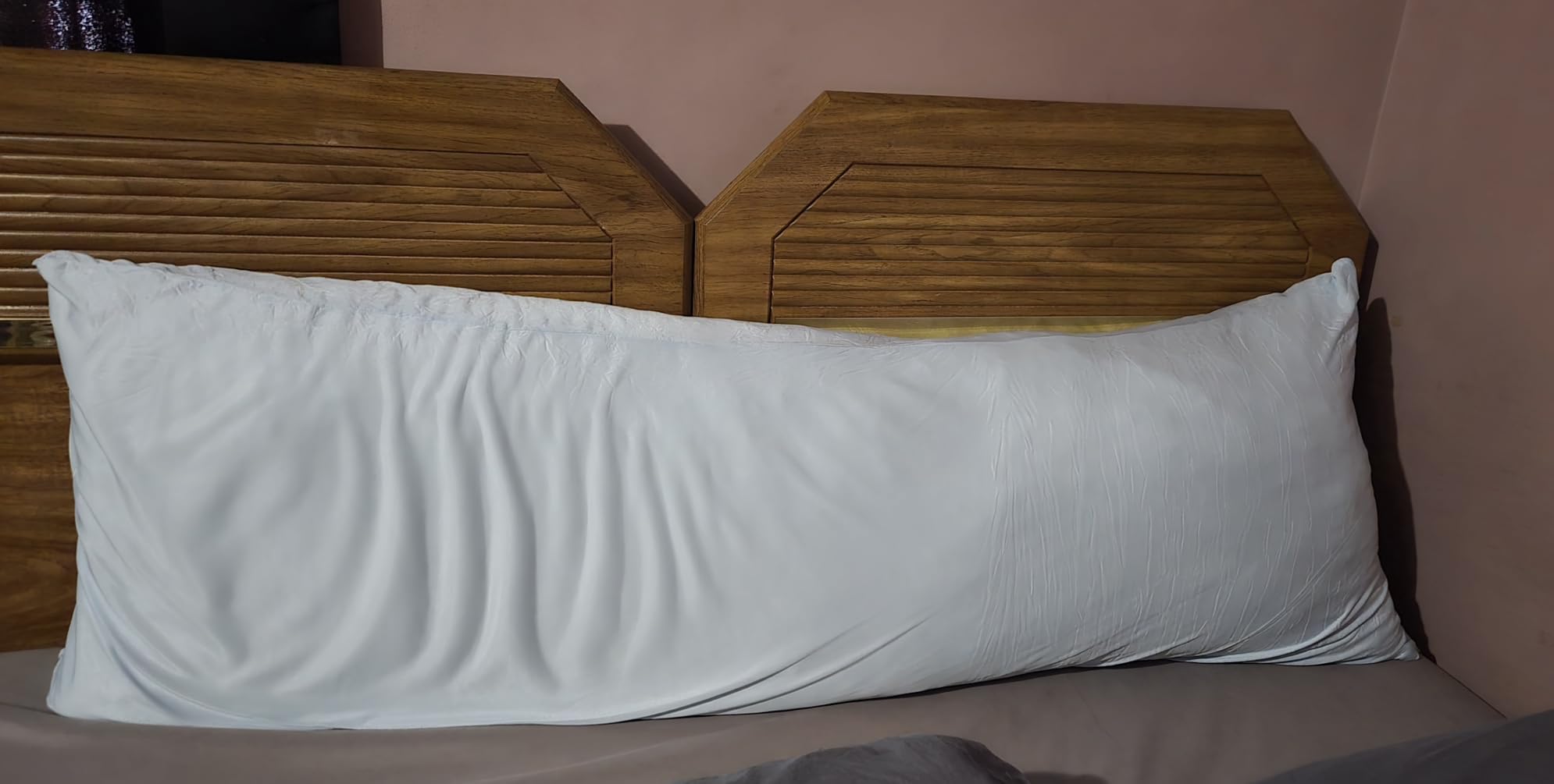 WhatsBedding Memory Foam Body Pillow with Cover, Long Bed Pillow for Adults customer photo 2
