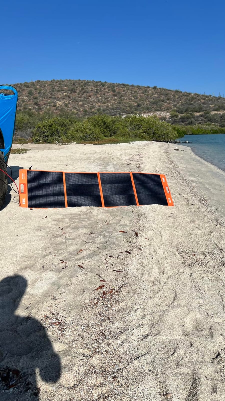 EBL Solar Panel 100W Portable Solar Panel for 300/500/1000 Power Station customer photo 2