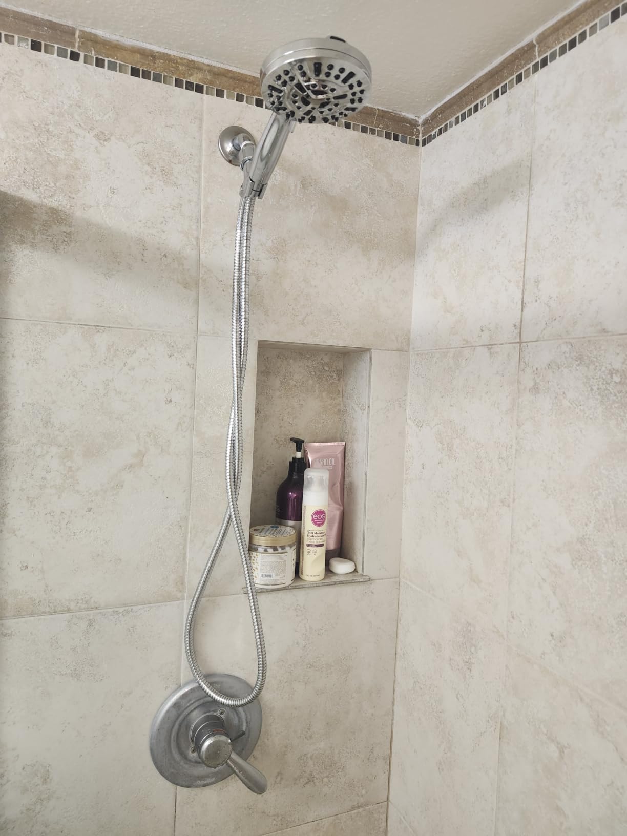 9 Functions High Pressure Shower Head with Handheld, Built-in Pause Mode & Power Wash, Non-Clogging Nozzles, 6ft Hose & Bracket customer photo 1