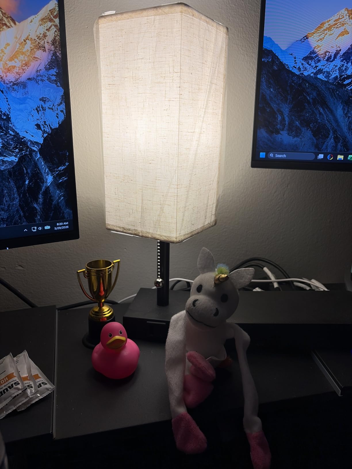 Small Bedside Table Lamp for Bedroom - Desk Lamp For Nightstand, USB C+A | Pull Chain Lamp, 3 Color Modes (3000K/4000K/5000K), E26 LED Bulb Included customer photo 2