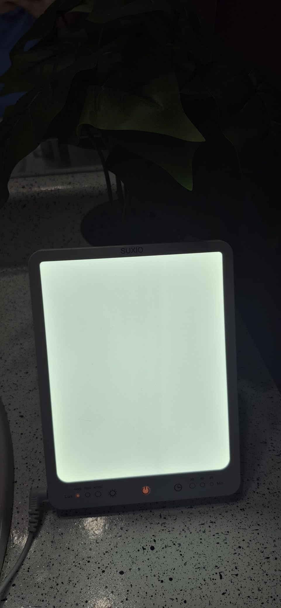 SUXIO Light Therapy Lamp - 10000 Lux Therapy Light, 3 Timing & Mode Happy Lamp, Touch Control Daylight Lamp with Memory Function, Portable Light Therapy Box for Home/Office Use As Lift Mood customer photo 1