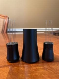 WDT tool, Espresso Distribution tools, 10 x 0.35mm 304 Stainless Steel Needles Installed with 10 Extra needles for Espresso Stirrer Replacement, Aluminum Alloy Handle with Stand (Matte black) customer photo 2