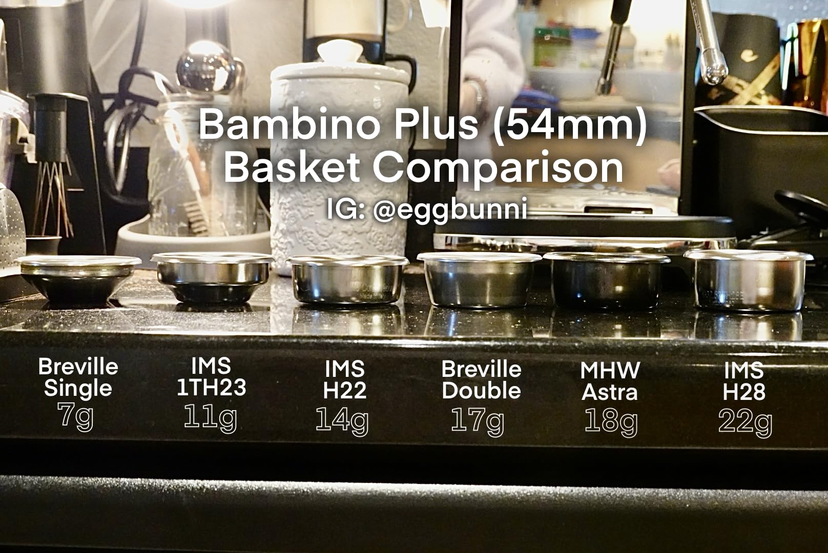 IMS Precision 20 g filter basket B62.52TH26E compatible with 54mm Breville Sage Espresso machines Express, Bambino, Bambino Plus, Barista Pro customer photo 1