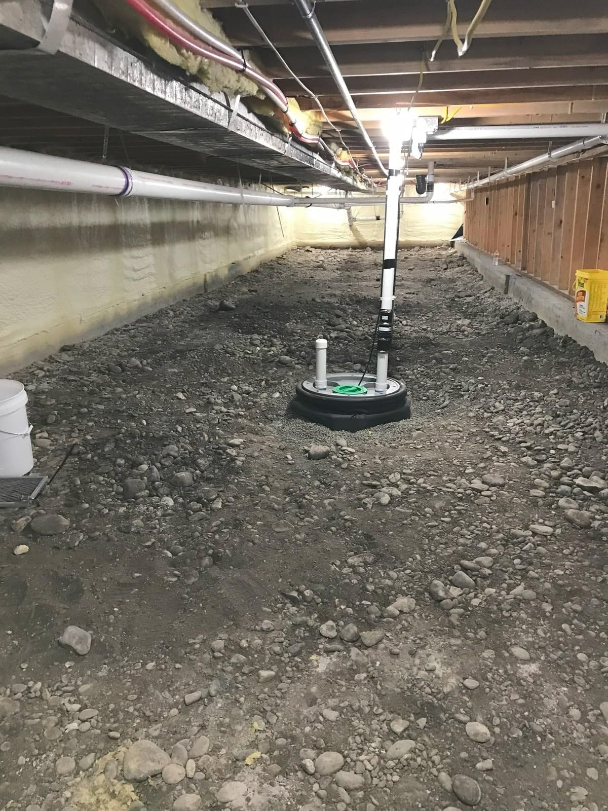 Whitecap Dimple Drainage Matting 4' x 50' - Heavy Duty Foundation Drainage Membrane for Crawl Space & Basement, Protects Vapor Barriers, Improves Water Flow, Waterproof Floor Underlayment customer photo 2