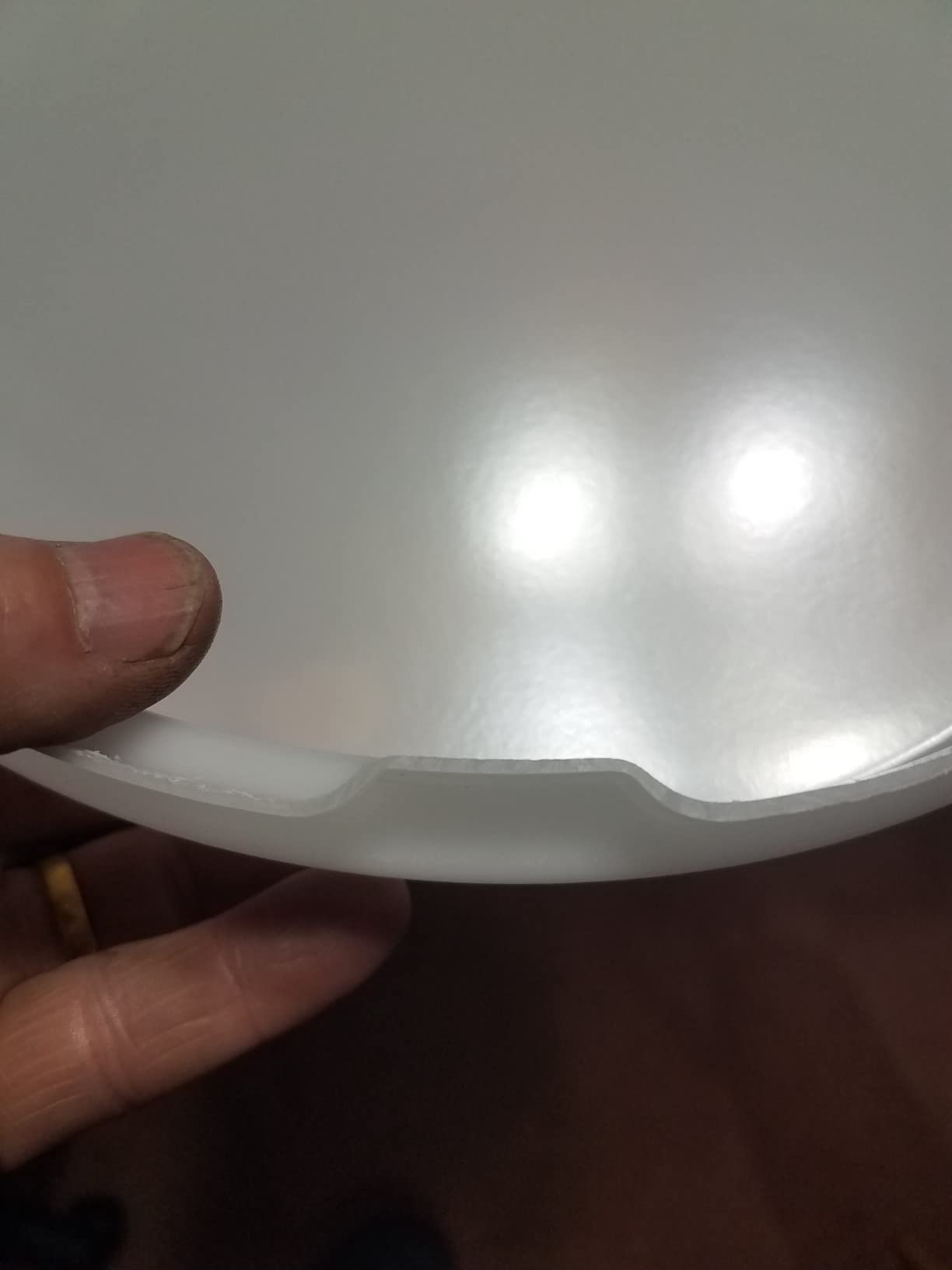 2Pack LED Flush Mount Ceiling Light Fixture 13inch 20W | 3000/4000/5000K Color Selectable, Dimmable Ceiling Lamp for Kitchen, Hallway, Stairwell, Gold, ETL Listed customer photo 1