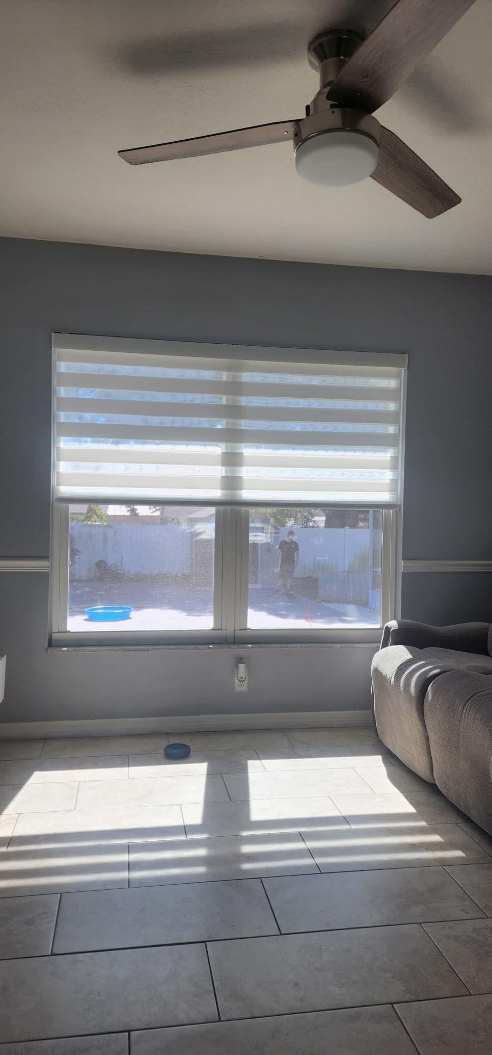 Yoolax Motorized Zebra Blinds with Remote, Room Darkening Smart Blinds customer photo 2
