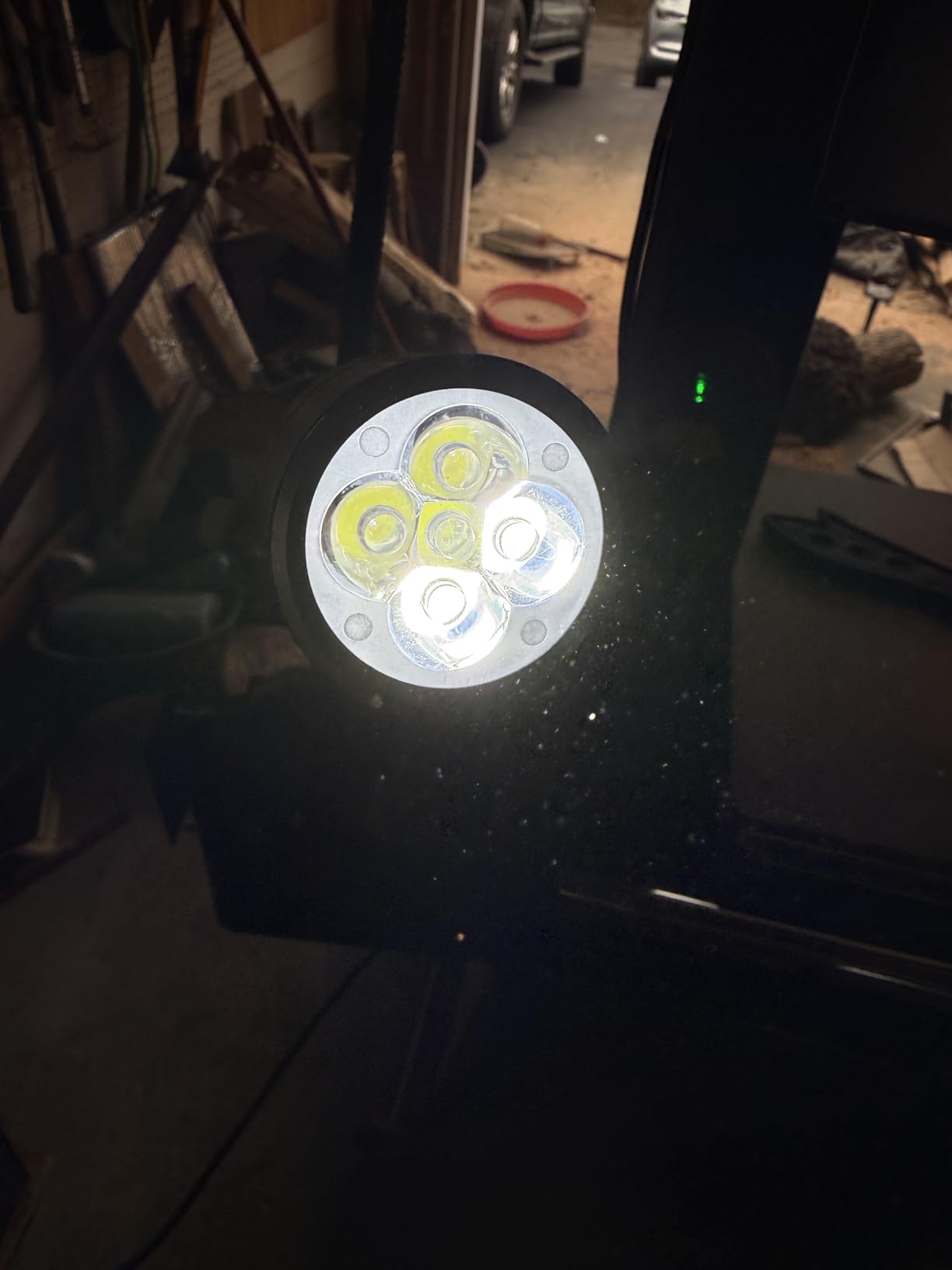 Magnetic Work Light, LED Machine Light with Flexible Gooseneck and Magnetic Base, Shop Tool Lamp for Lathe, Work Bench, Sewing Machine, Grill, Industrial Lighting Black customer photo 1