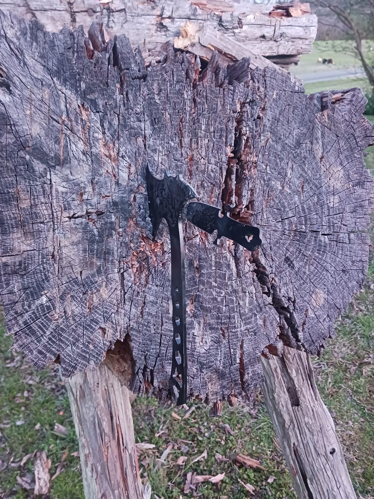 Throwing Knives Throwing Axes and Tomahawks 3 Pack Set with Bottle Opener and Nylon Sheath, 10in Axe Throwing Game for Backyard Competition and Recreation, Axe Gift Set for Men customer photo 2