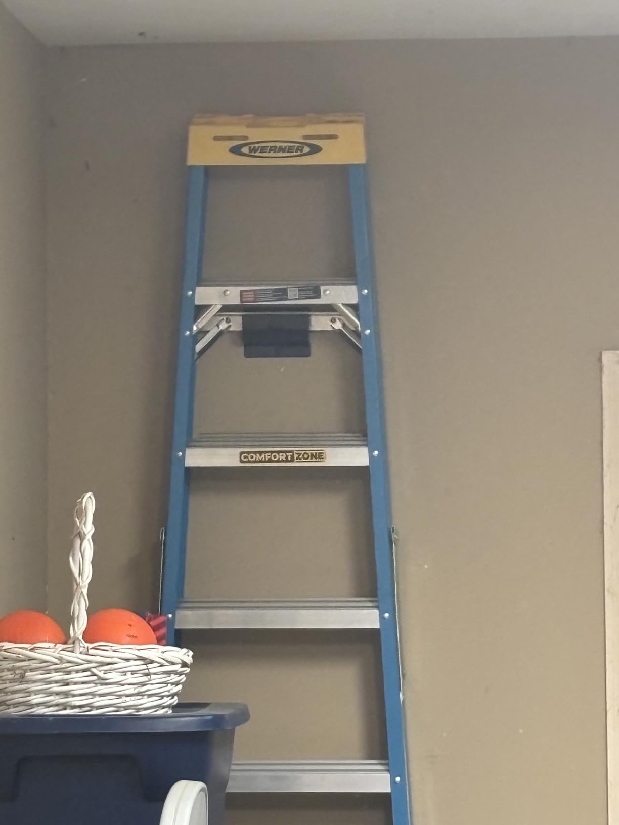 Orange Heavy Duty Ladder Hooks - Garage Wall Mount Storage Hanging Bracket | Holds Wheelbarrows, Step Ladders and Folding Chairs, Versatile Tool Organiser for Garage, Easy to Install customer photo 2