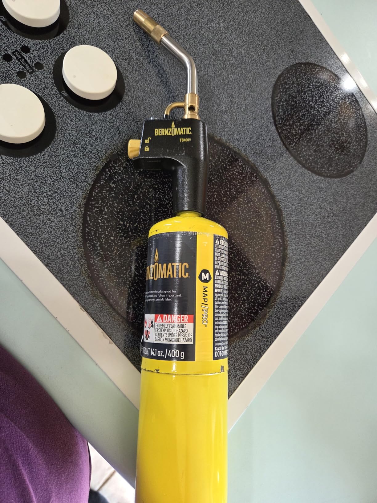 Bernzomatic TS4000 Trigger Start Torch 361524 (TS4000 Torch + 3 Pack Map Pro Gas) customer photo 1