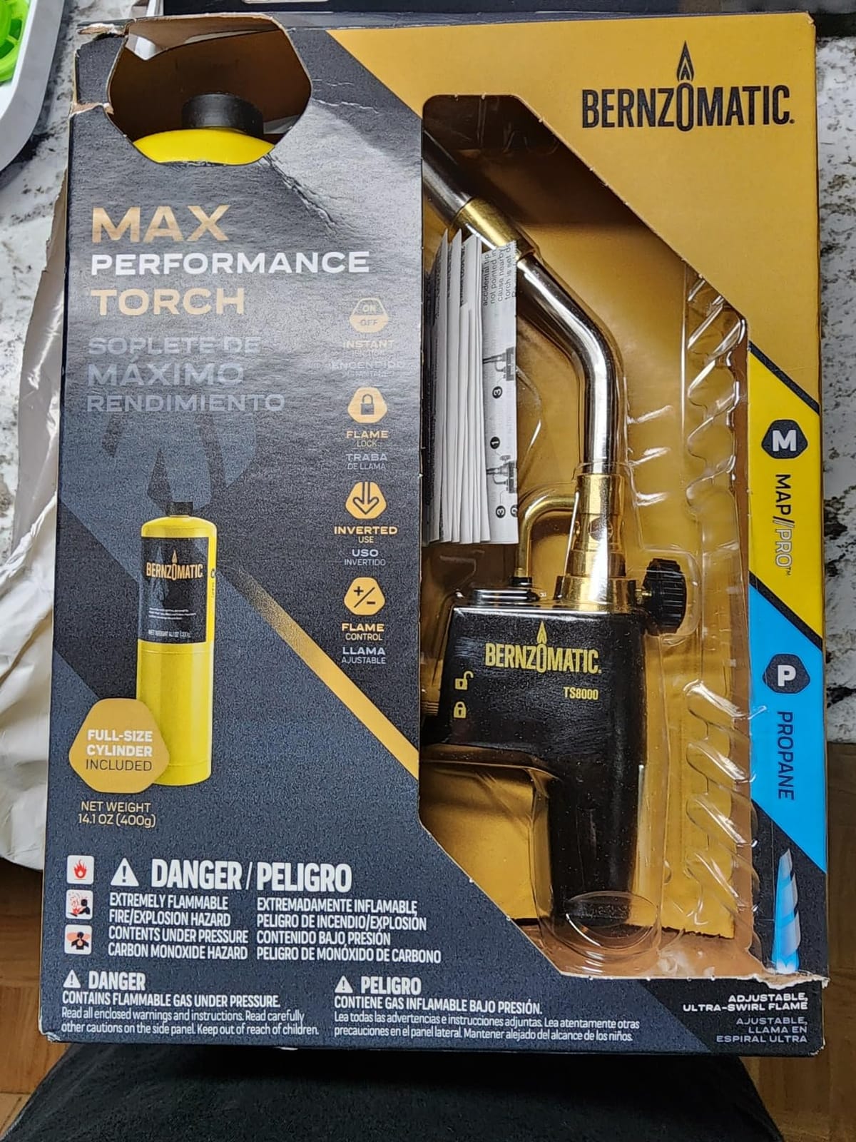 Bernzomatic TS4000 Trigger Start Torch 361524 (TS4000 Torch + 3 Pack Map Pro Gas) customer photo 2