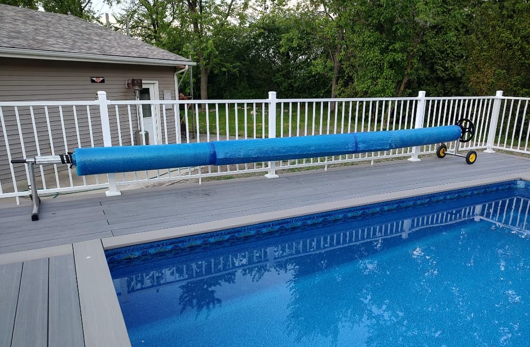 VINGLI 18FT Solar Cover Reel, Pool Cover Reel for Inground Swimming Pool customer photo 1