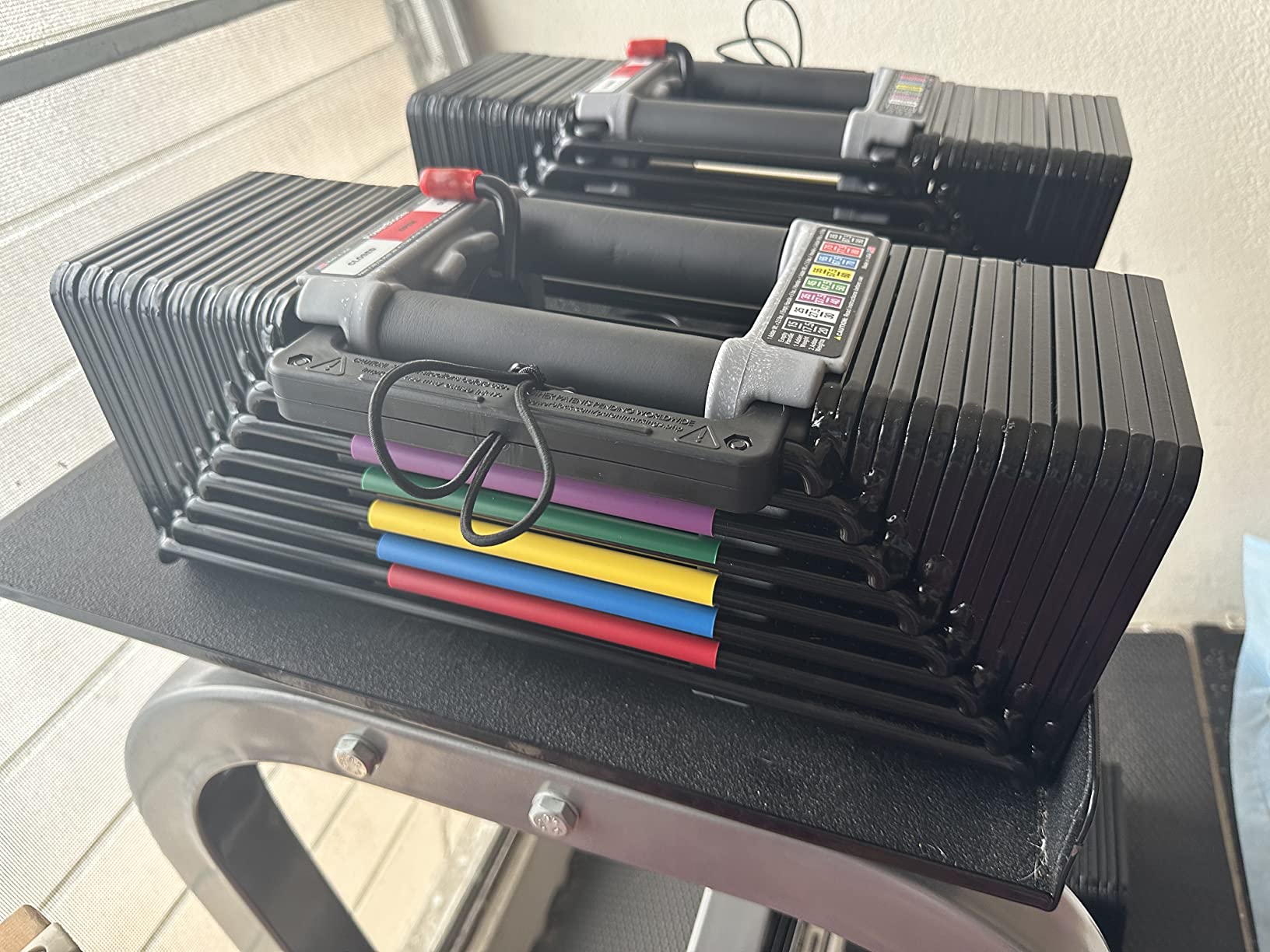 Elite USA 90 Pound Adjustable Dumbbells, Sold in Pairs, 5-90 lb. | Includes Stage 1, 2 & 3 expansions customer photo 2