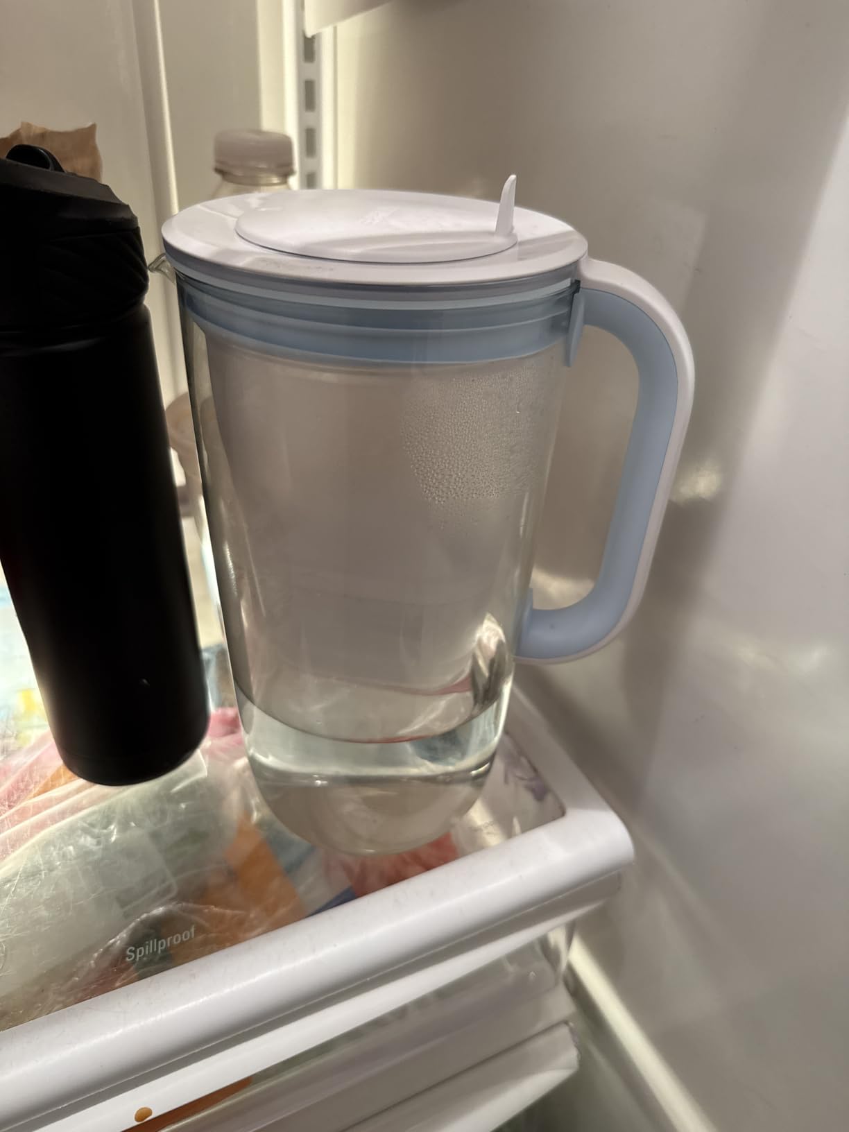BRITA Glass Water Filter Jug Light Blue (2.5L) Starter Pack inc. 3X MAXTRA PRO All-in-1 Cartridge - Premium Glass jug with Easy-Filling Flip-Lid and Indicator - in Sustainable Smart Box Packaging customer photo 1