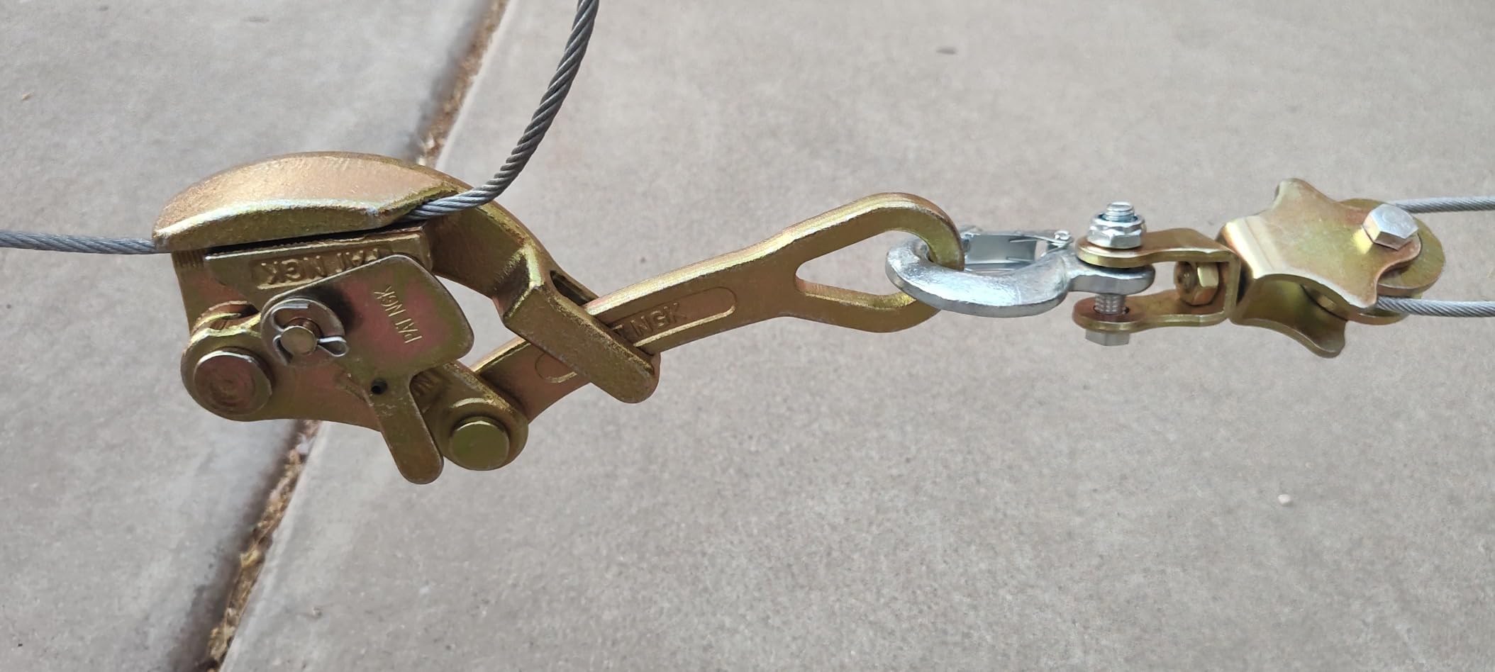 2 Ton Cable Puller Steel Wire Grip, 4408 Lbs Cable Puller Wire Puller for 5/32
