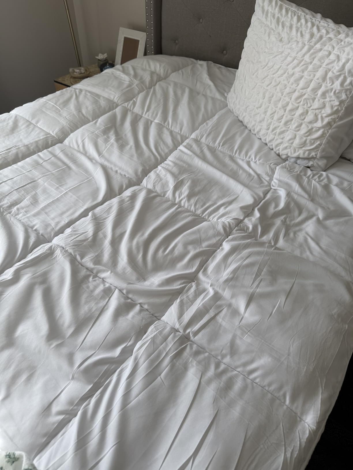 CYMULA Twin XL Mattress Topper - Soft Cooling Mattress Pad for College Dorm Room Essentials - Extra Thick Long Protector Cover for Back Pain, Single Bed Topper Pillow Top with 8''-21'' Deep Pocket customer photo 2