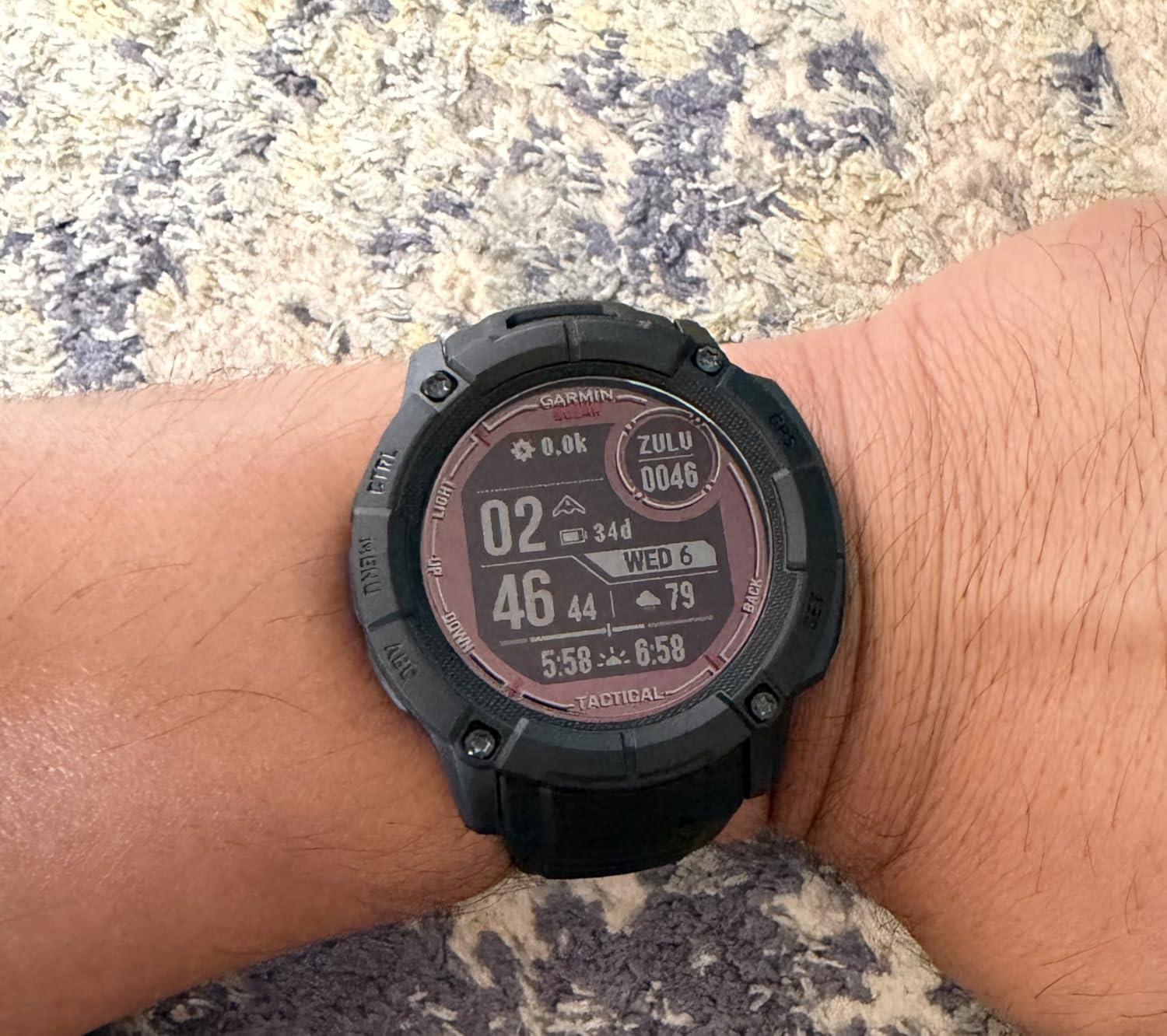 Garmin Instinct® 2X Solar Tactical, Rugged Outdoor Smartwatch, 50mm, Black customer photo 1