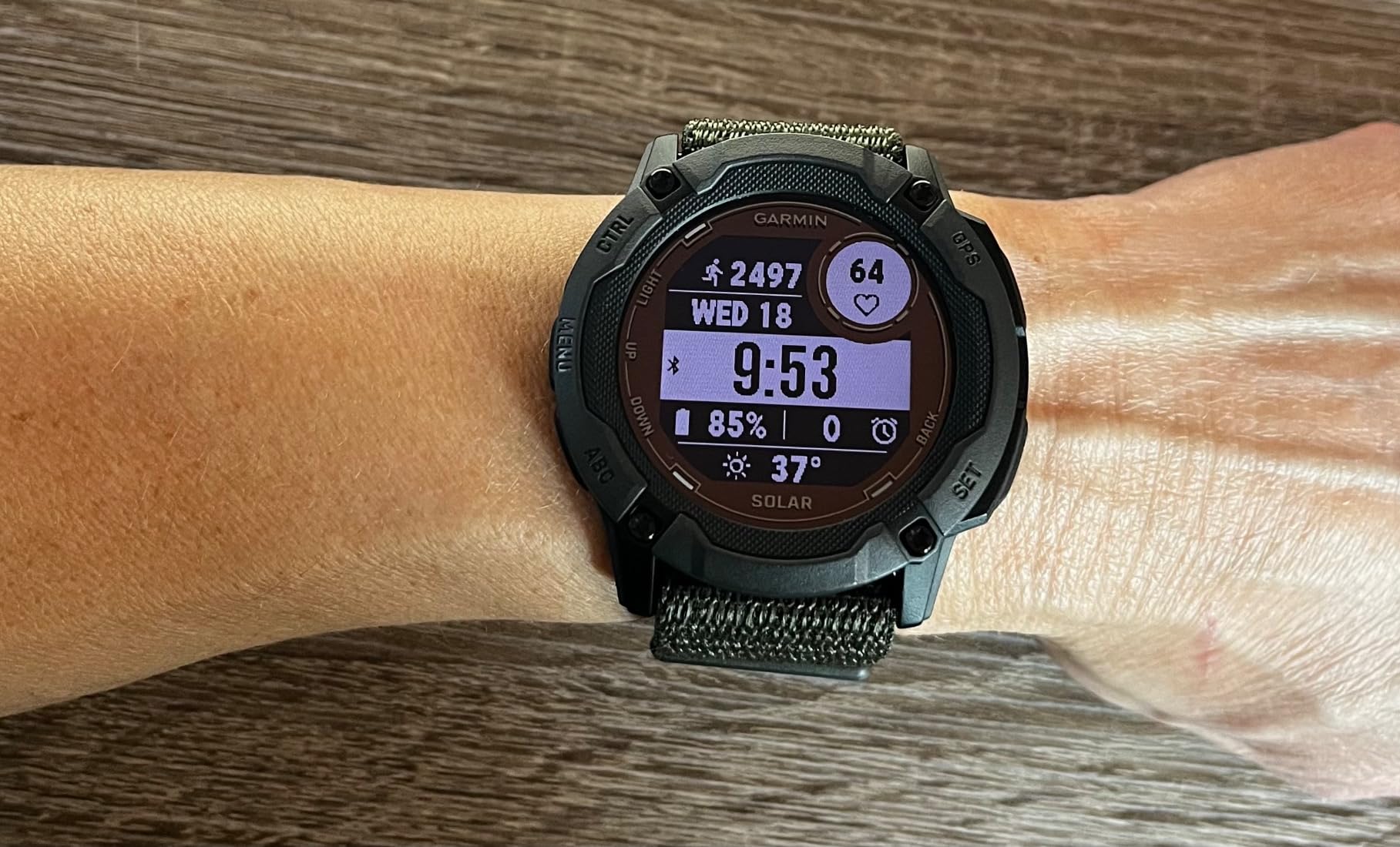 Garmin Instinct® 2X Solar Tactical, Rugged Outdoor Smartwatch, 50mm, Black customer photo 2