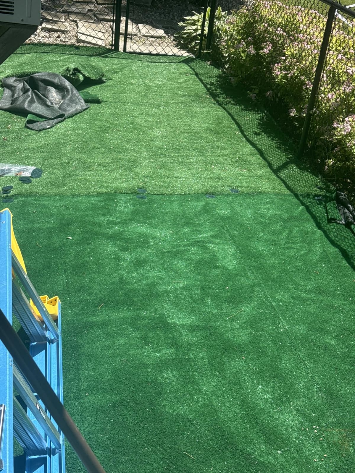 Garland Rug Artificial Grass 7 Ft. X 10 Ft. Large Indoor/Outdoor Area Rug Green - Lush Green, Durable, and Low-Maintenance for Patios, Lawns, and More customer photo 1