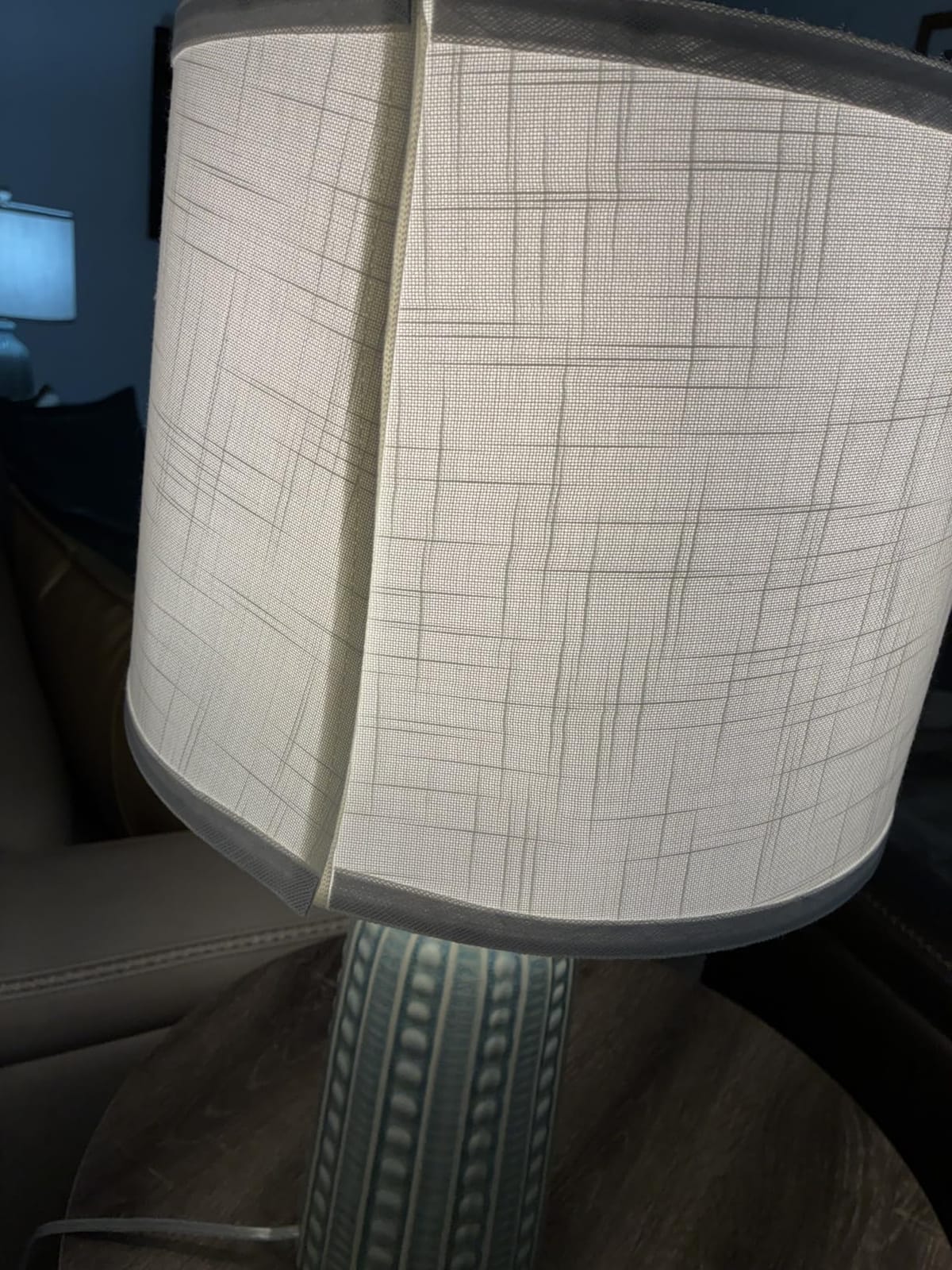 JUNNAI Green Ceramic Table Lamp 24.5