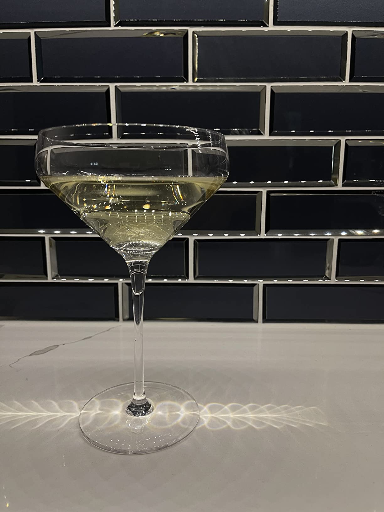 MORA PURE The Remy Coupe - Set of 4, 8oz Handblown Premium Crystal Martini Glasses for Cocktail, Gin & Tonic, Cosmopolitan, Manhattan, Bar, Fancy Mixology customer photo 1