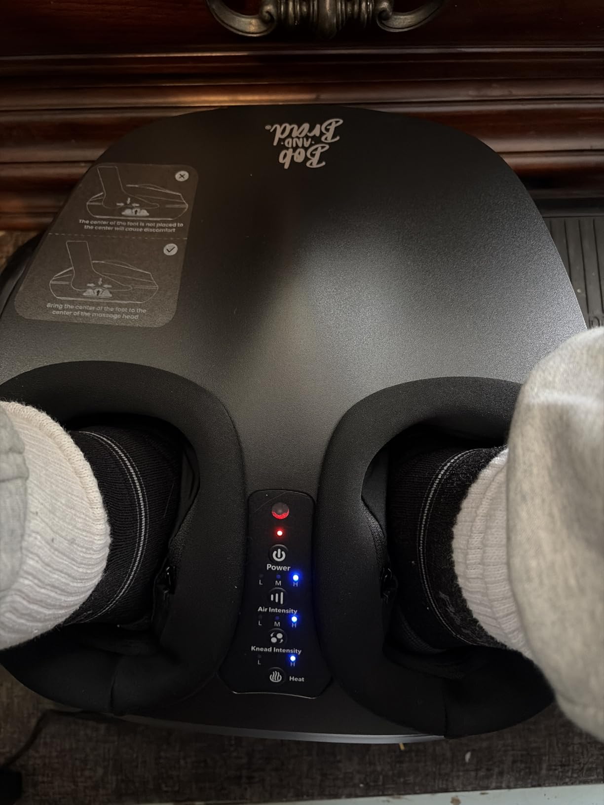 BOB AND BRAD Lite Foot Massager FSA Eligible HSA, Shiatsu Foot Massager with Heat for Neuropathy & Plantar Fasciitis Relief, Electric Deep Kneading Feet Massager Machine, Birthday Gifts for Women Men customer photo 1