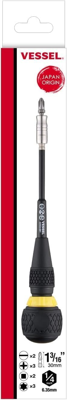 (US Model) VESSEL BALLGRIP Interchangeable Ratchet Screwdriver 10p Bits customer photo 2