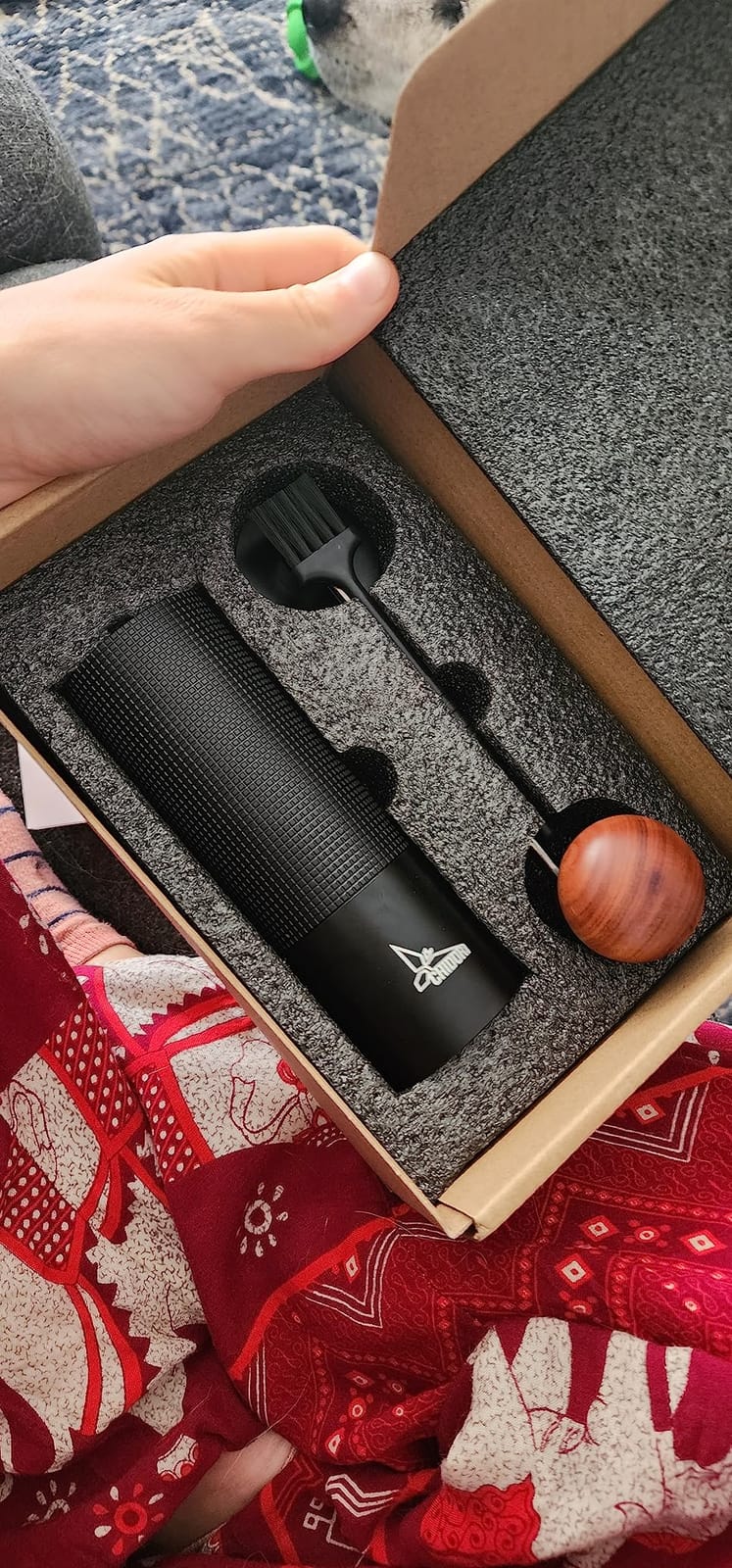 Chidori Manual Coffee Grinder - Hand Crank Burr Coffee Grinder for Espresso, Pour Over, French Press & AeroPress | Portable Stainless Steel Conical Burr Mill for Camping, Travel & Home customer photo 1