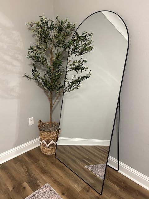Full Length Mirror, 71''x30'' Arched Floor Body Mirror (Gold) customer photo 1