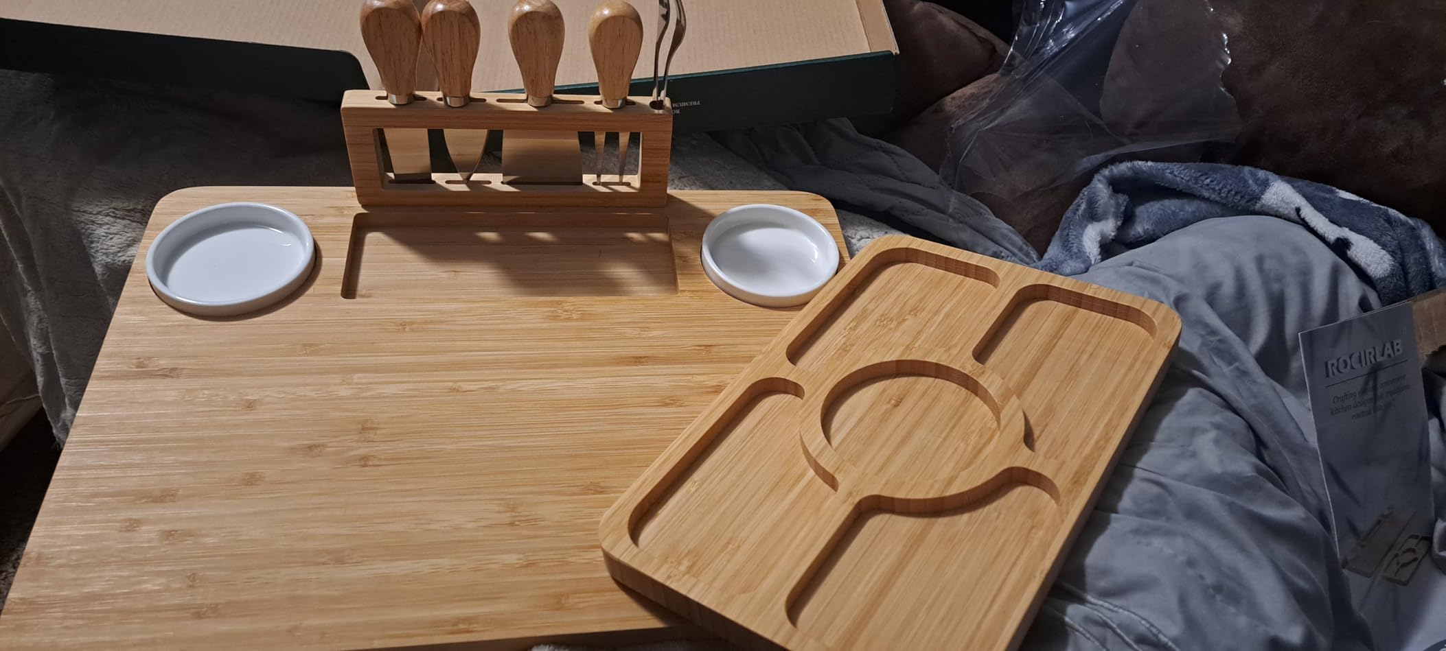 ROCIRLAB Bamboo Charcuterie Boards (23