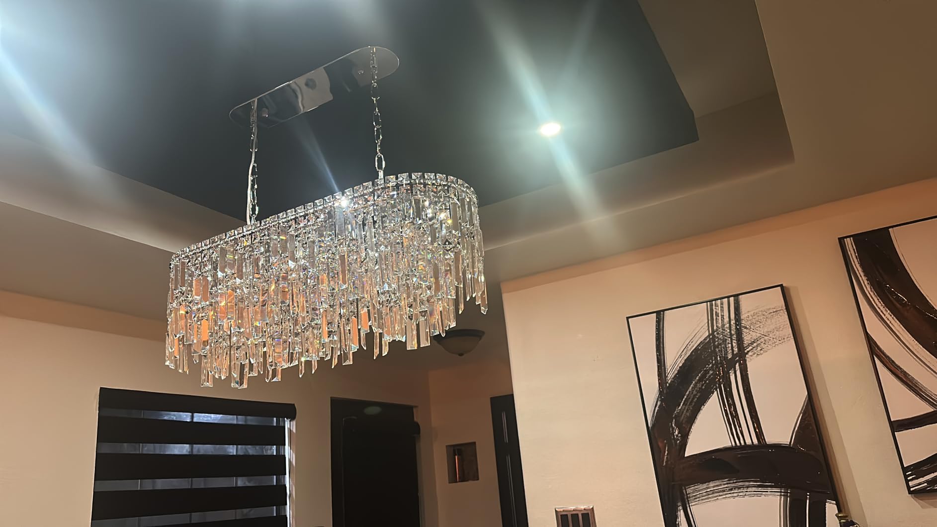 A AXILIXI Crystal Chandelier, 24