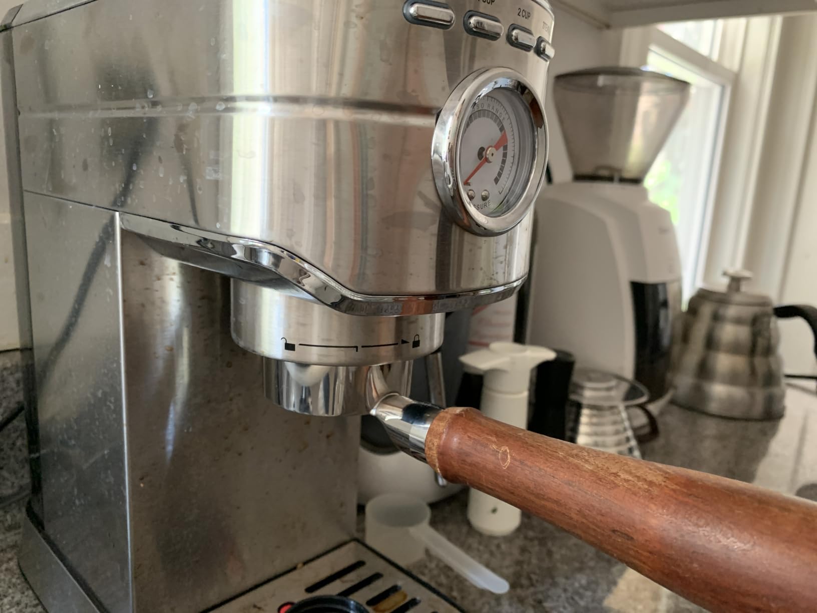 51mm Bottomless Portafilter 3 Ears Compatible with CASABREWS CM5418 and 3700 Series | with Stainless Steel Double Shot Capacity Cup Filter Basket customer photo 1