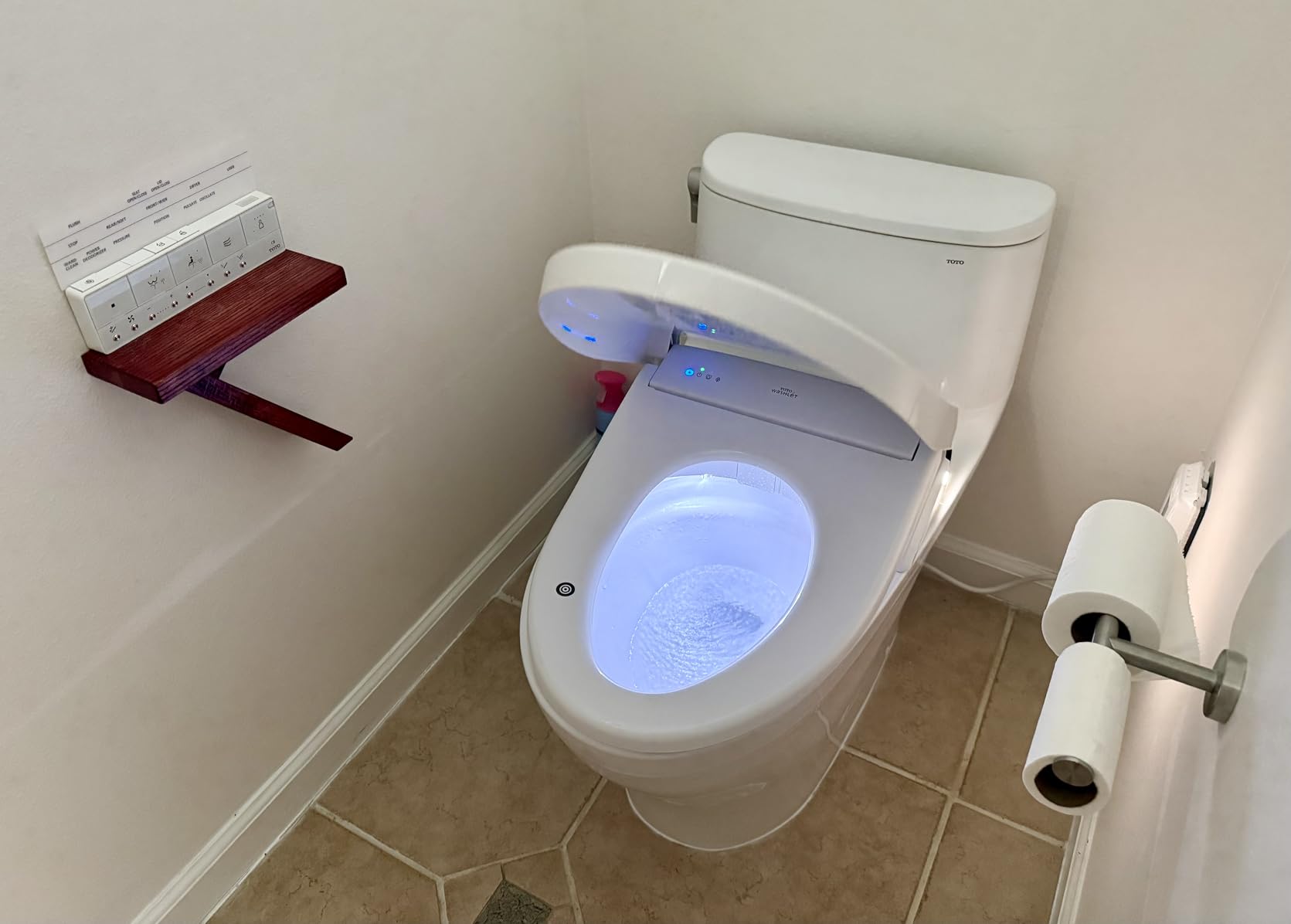 TOTO WASHLET+ S7A Electronic Bidet Toilet Seat with EWATER+ Bowl and Wand Cleaning, Auto Open and Close Contemporary Lid, Elongated, Cotton White - SW4736AT40#01 customer photo 1