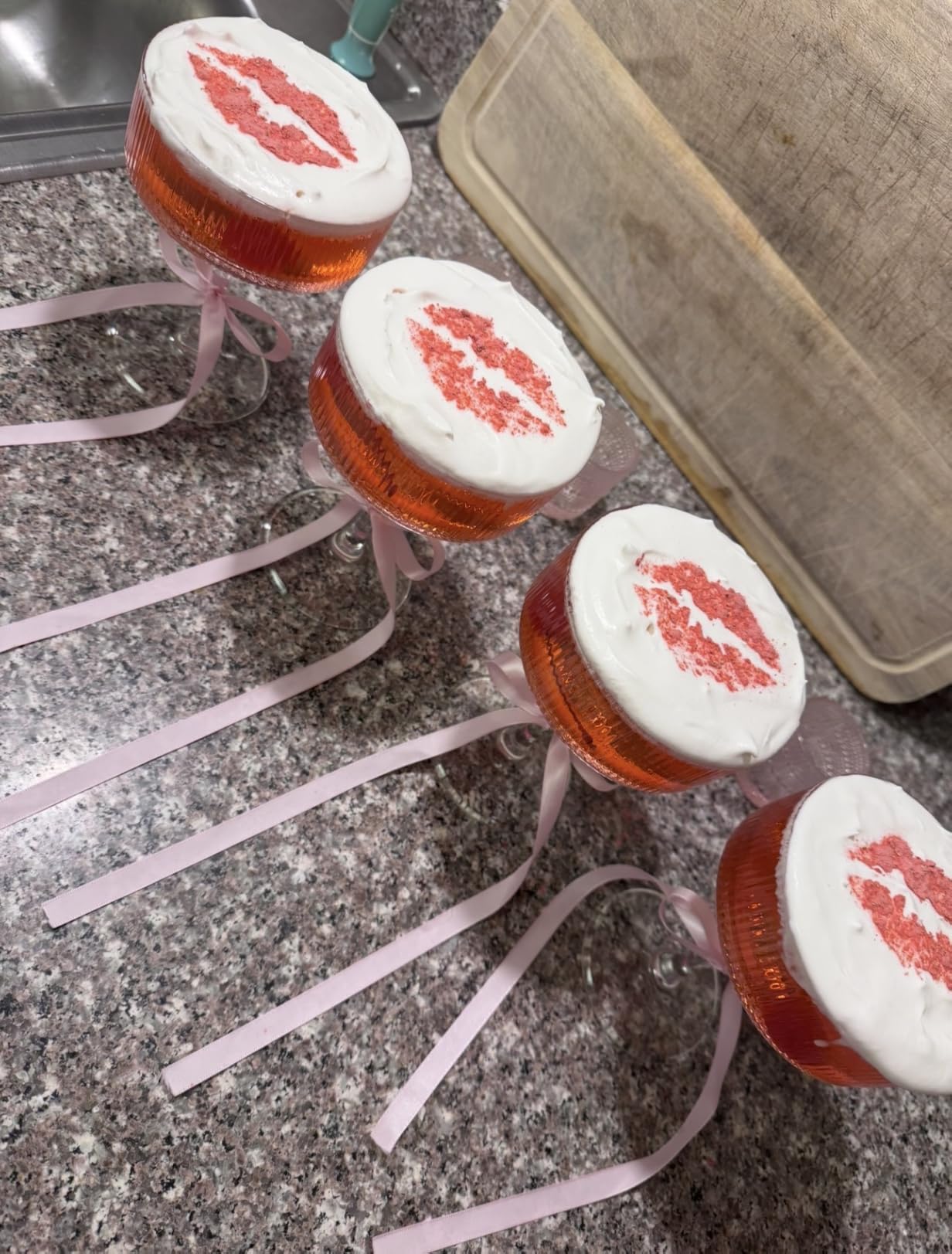 4 Pcs Ribbed Coupe Glasses, 10 oz Vintage Coupe Glass Set, Unique Martini Glass, Classic Cocktail Glassware, Bar Drinking Glasses Set Perfect for Cocktail, Wine, Champagne & Gift (Hand Blown) customer photo 1