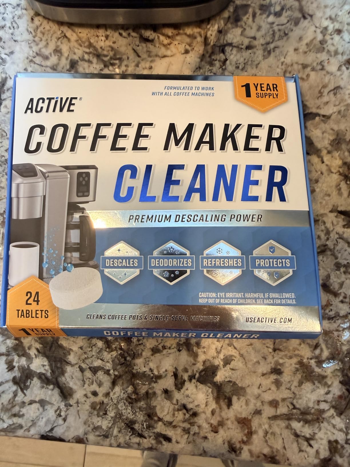 Coffee Machine Cleaner Descaler Tablets - 24 Count, Compatible With Nespresso, Keurig, Ninja, Delonghi, Miele, Coffee Maker Pot Descaling & Cleaning Tabs, Descale Drip Coffe And Espresso Machines customer photo 1