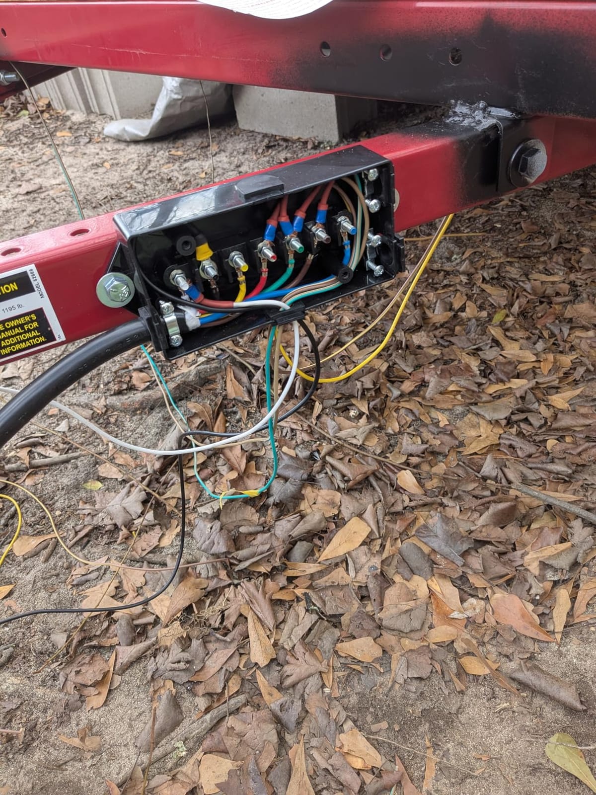CheeMuii 8 FT 7 Way Trailer Wiring Harness Kit Junction Box 7 Trailer Cord customer photo 2