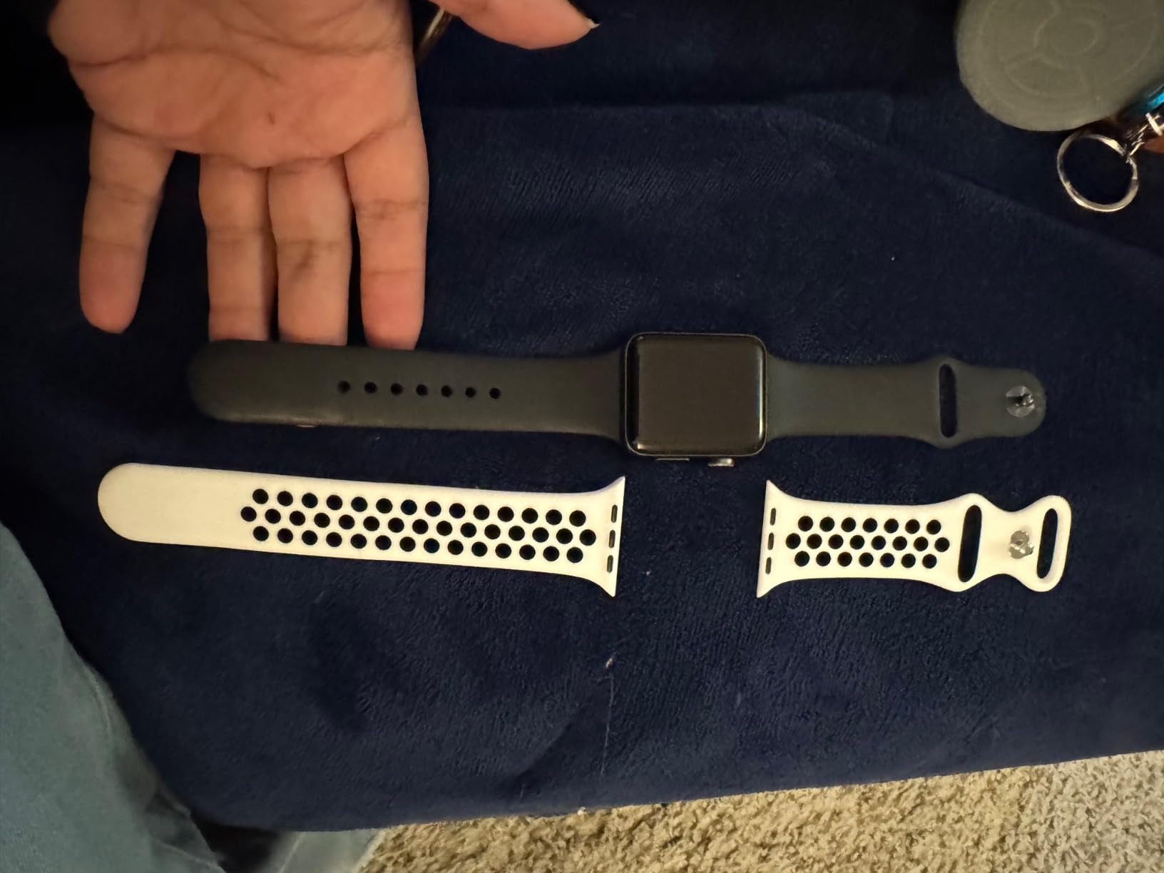 Adorve 4 Pack Sport Bands Compatible with Apple Watch Bands for Men Women 49mm 46mm 45mm 44mm 42mm 41mm 40mm 38mm,Breathable Soft Silicone Strap for iWatch Band Series 11 10 SE Ultra 9 8 7 6 5 4 3 2 1 customer photo 1